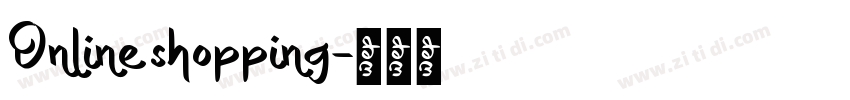 Online shopping字体转换